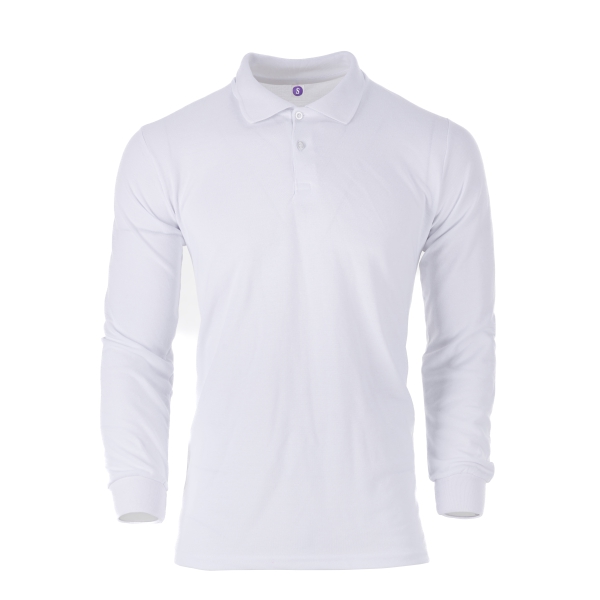 Uzun Kollu Polo Yaka Penye T-Shirt